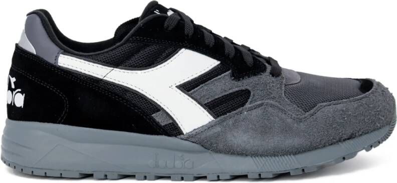 Diadora Leren Sneakers met Veters voor Heren Black Heren