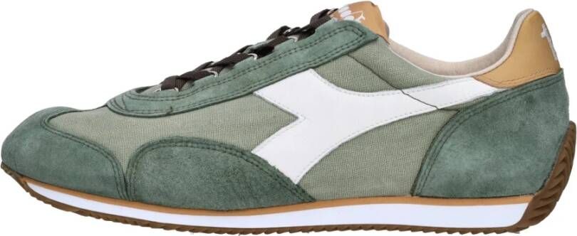 Diadora Canvas Stone Wash Sneakers Green Heren