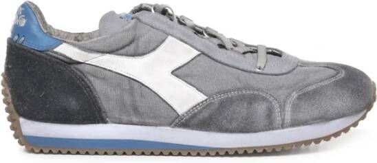 Diadora Heritage Sneakers Grijs Lichtblauw Suède Gray Heren