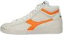 Diadora Hoge Fluorescerende Gewaxte Game L Schoenen White Heren - Thumbnail 6