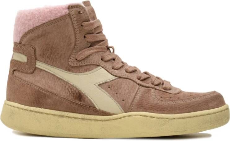 Diadora Hoge Sneakers voor Dames Brown Dames