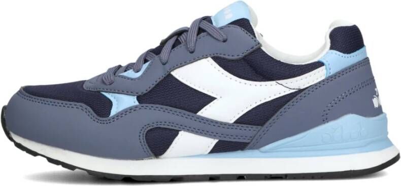 Diadora Jongens Casual Sneakers Blauw Wit Grijs Multicolor Heren