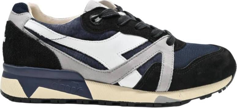Diadora Klassieke Marineblauwe Sneakers voor Mannen Multicolor Heren