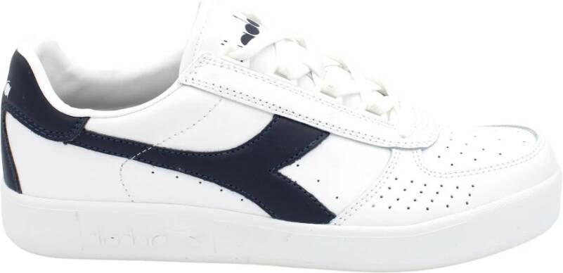 Diadora Klassieke Sneaker Wit Blauw Denim