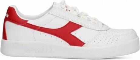 Diadora Klassieke Sneaker Wit Ferrari Rood