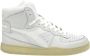 Diadora Heritage mi basket used sneakers heren wit c0657 white white leer 43 5(9+ ) - Thumbnail 2