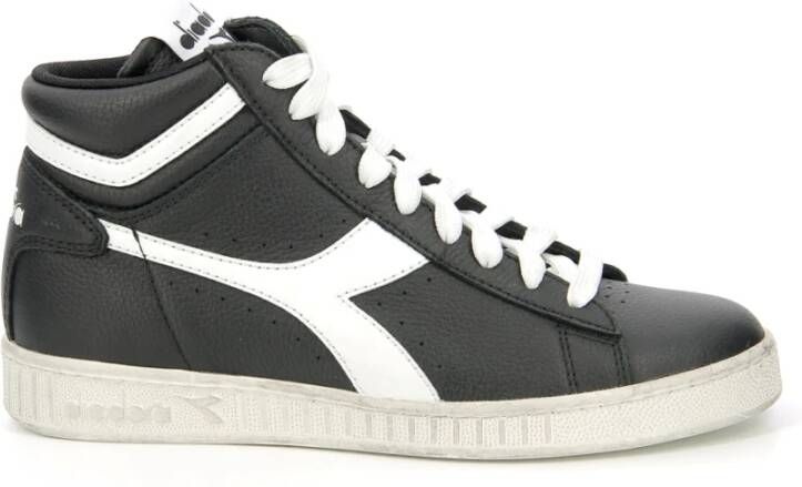 Diadora L Hi Waxed Sneakers Zwart Unisex