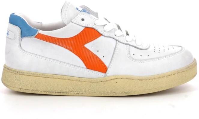 Diadora Sneakers Lage sneakers Leer MI basket low Blauw combi - Foto 7