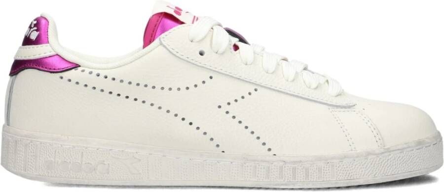 Diadora Game L Low Punched Wn Sneakers Dames Leren Sneaker Wit