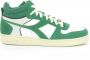 Diadora Magic Basket Demi Cut Hoge sneakers Leren Sneaker Heren Groen - Thumbnail 2