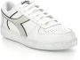 Diadora Magic Basket Low Icona Lage sneakers Leren Sneaker Wit - Thumbnail 91