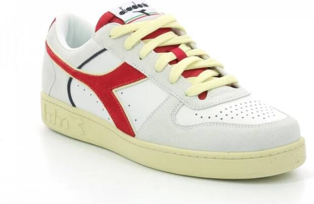 Diadora Rode Leren Sneakers voor Heren Multicolor Heren