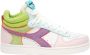 Diadora Magic Basket Demi Woman Hoge sneakers Leren Sneaker Dames Multi - Thumbnail 3