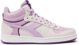 Diadora Women Magic Basket Demi Suede Blanc De Blanc Orchid Petal