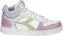Diadora Magic Basket Demi Icona Hoge sneakers Leren Sneaker Dames Groen - Thumbnail 2