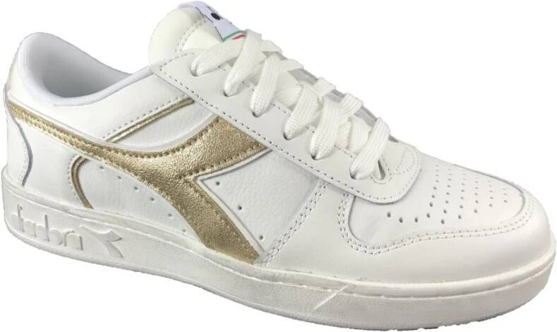 Diadora Magic Basket Low Metal Woman Lage sneakers Leren Sneaker Dames Wit - Foto 4