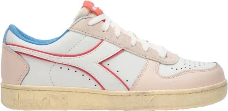 Diadora Magic Basket Low Icona Woman Lage sneakers Leren Sneaker Dames Wit - Foto 8