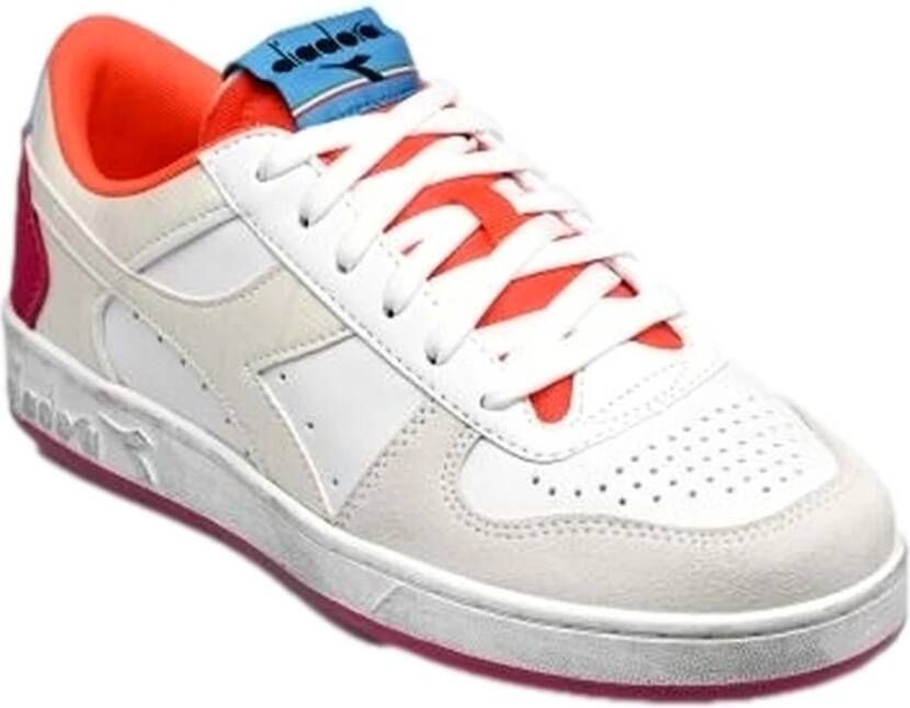 Diadora Magic Basket Low Croco Woman Lage sneakers Leren Sneaker Dames Wit - Foto 4