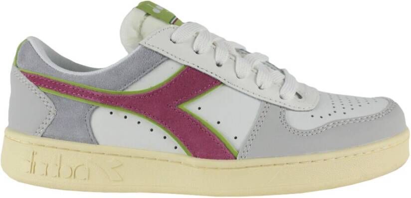 Diadora Magic Basket Low WN Dames Leren Sneakers Wit Dames