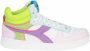 Diadora Magic Basket Demi Woman Hoge sneakers Leren Sneaker Dames Multi - Thumbnail 17