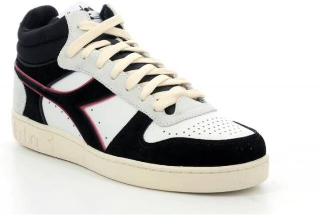 Diadora Suede Leren Sneakers Lente Zomer Collectie Black Heren