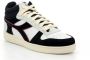 Diadora Leren Sneakers Zwart Lente Zomer Vetersluiting Multicolor Heren - Thumbnail 1