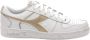 Diadora Magic Basket Low Metal Woman Lage sneakers Leren Sneaker Dames Wit - Thumbnail 2