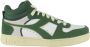 Diadora Magic Basket Demi Cut Hoge sneakers Leren Sneaker Heren Groen - Thumbnail 2