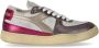 Diadora Metalen Varkenshuid Fuchsia Sneaker met Stone Wash Behandeling Roze Dames - Thumbnail 7