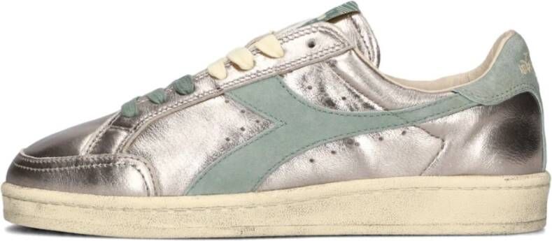 DIADORA HERITAGE Lage Sneakers Dames Prestige Metal Used Maat: 41 Materiaal: Leer Kleur: Zilverkleurig - Foto 1