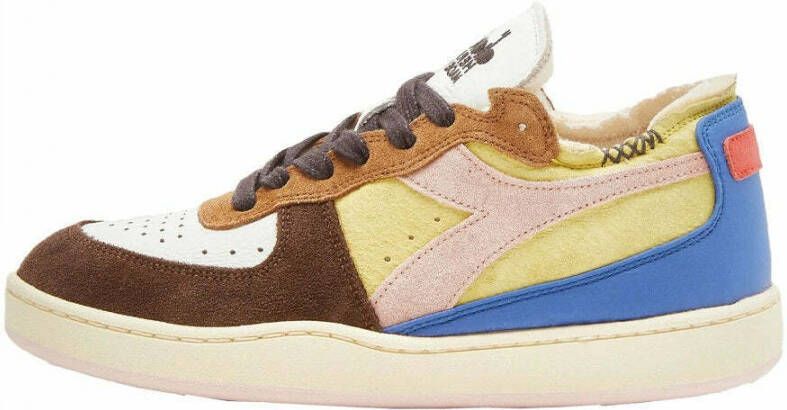 Diadora Mi Basket Row Cut Choco Breakfast Sneakers Geel Heren