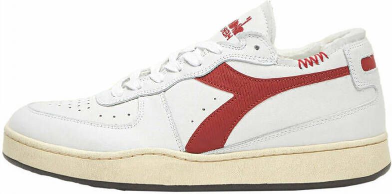 Diadora Mi Basket Row Cut Sneakers Wit Unisex