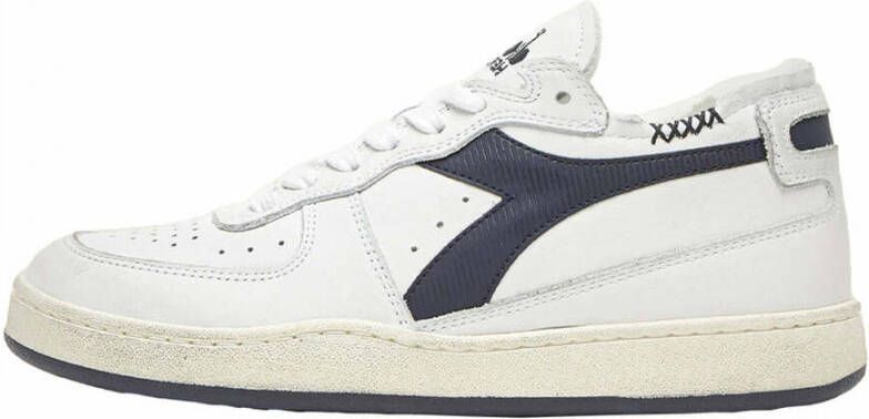 Diadora Mi Basket Row Cut Sneakers Wit Unisex