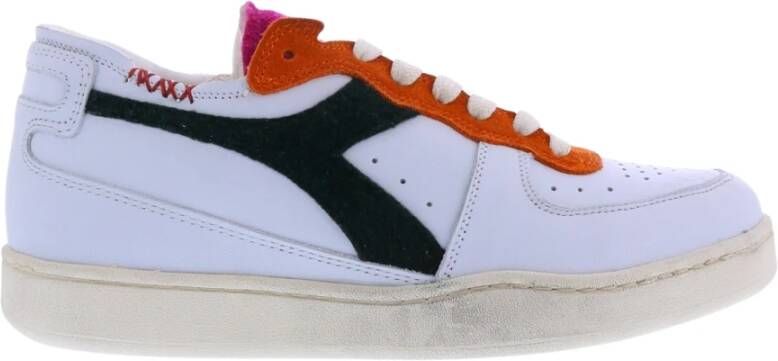 Diadora Heritage Mi Basket Row Cut Tennis Wit Multicolor