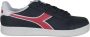 Diadora Sneakers 101.173323 01 C8594 Black iris Poppy red White - Thumbnail 6