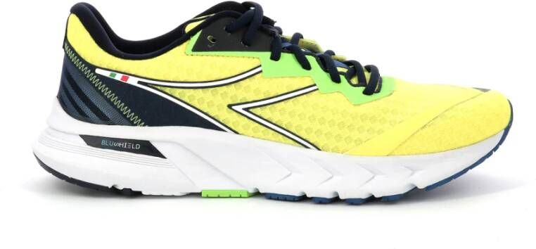 Diadora Mythos Volo 2 Hardloopschoenen Geel Heren