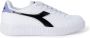 Diadora Paarse Vetersneakers met Rubberen Zool White Dames - Thumbnail 2