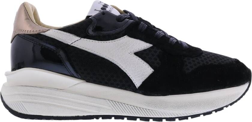 Diadora Sneakers Dames Lage sneakers Damesschoenen Leer Venus tech dirty Zwart