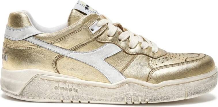 Diadora Premium Stone Wash leren sneakers