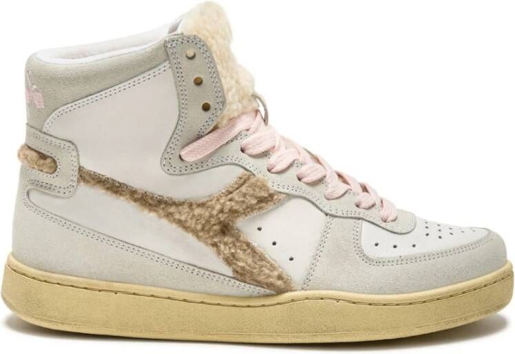 Diadora Premium Stone Wash Natural White Sneakers