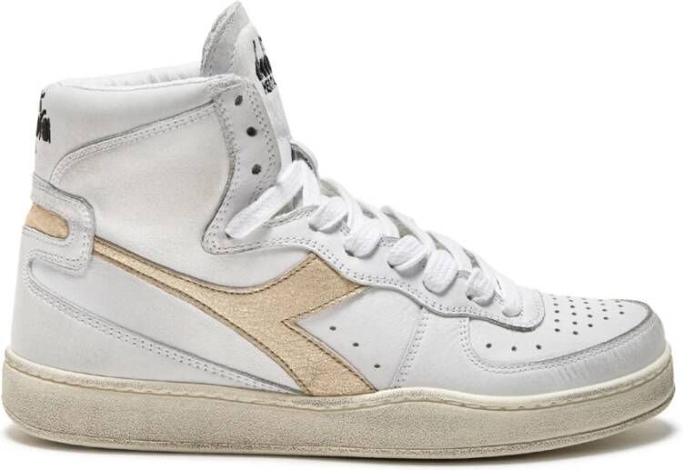 Diadora Heritage Mi Basket Used Off White Goud
