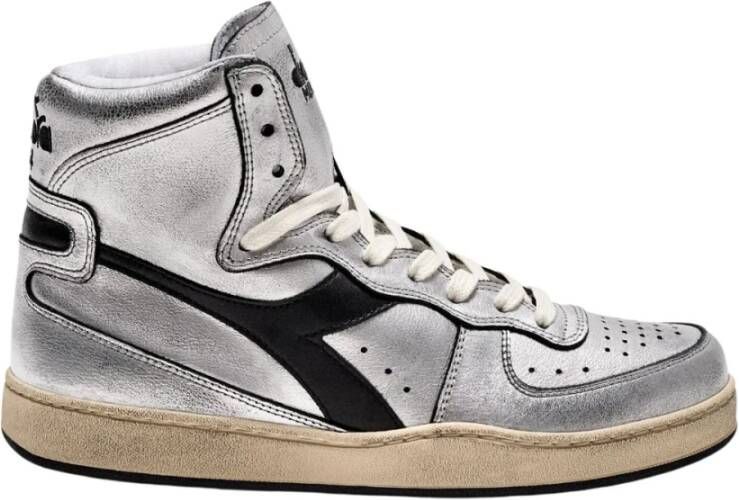Diadora Premium Stone Washed Natuurlijk Leren Sneakers