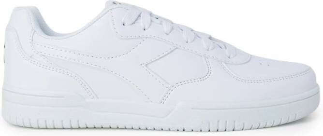 Diadora Witte Veterschoenen met Slip-on Detail White Dames