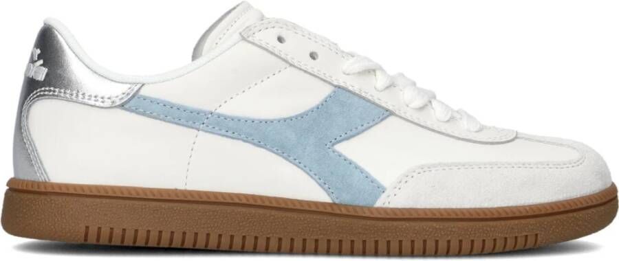 Diadora Retro Combi Sneakers Blauw Wit Gestreept Multicolor Dames