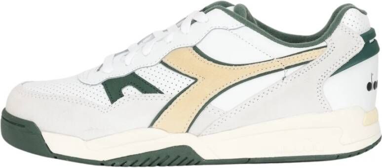 Diadora Retro-geïnspireerde Heren Sneakers Wit Heren