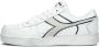 Retro Sneaker Magic Basket Low Icona Woman Lage sneakers Leren Sneaker Dames Wit - Thumbnail 3