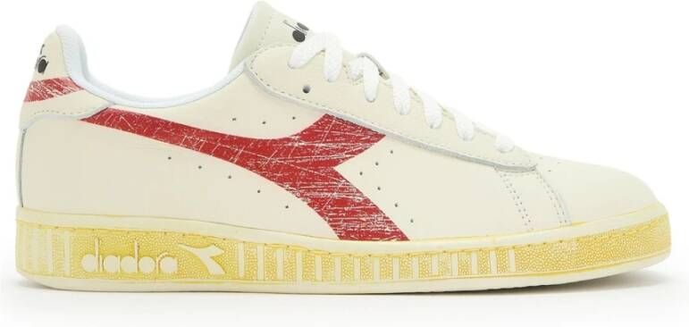 Diadora Spel L Laag Gewaxte Sneakers Beige Heren