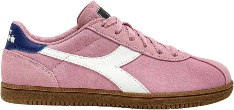 Diadora Retro Roze Leren Sneaker