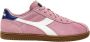 Diadora Retro Roze Leren Sneaker - Thumbnail 1