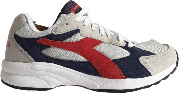 Diadora Rock Grijs Witte Sneakers D-5000 S